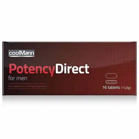 ⁨Tabletki poprawiające erekcję - CoolMann Male Potency Direct 16 Tabs⁩ w sklepie Wasserman.eu