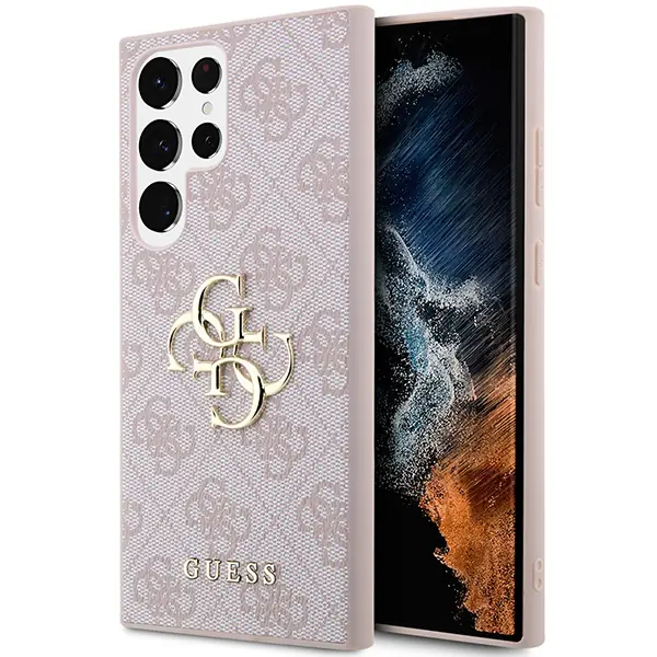 ⁨Guess GUHCS24L4GMGPI S24 Ultra S928różowy/pink hardcase 4G Big Metal Logo⁩ w sklepie Wasserman.eu