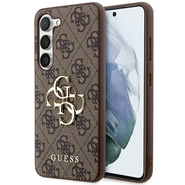 ⁨Guess GUHCS24S4GMGBR S24 S921 brązowy/brown hardcase 4G Big Metal Logo⁩ w sklepie Wasserman.eu