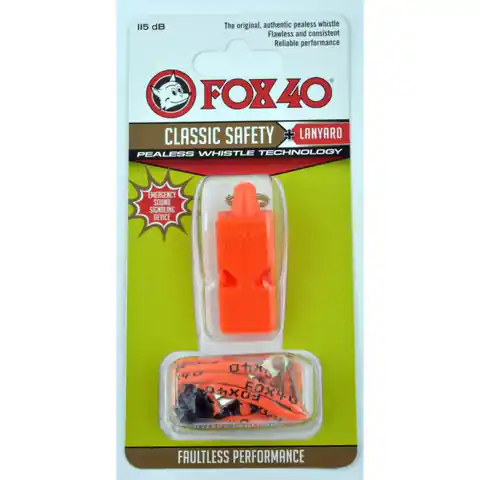 ⁨Gwizdek FOX Classic + sznurek 9903 (kolor Pomarańczowy, rozmiar N/A)⁩ w sklepie Wasserman.eu
