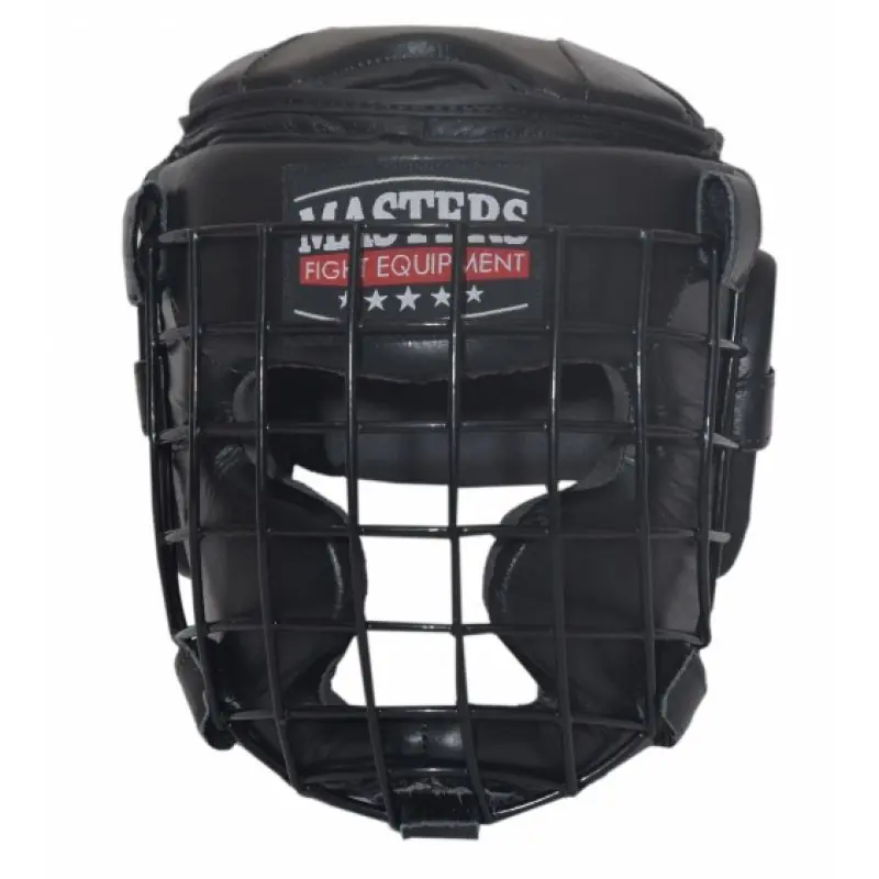Kask bokserski Masters z kratką - KSS-K (kolor Czarny, rozmiar S) w sklepie Wasserman.eu
