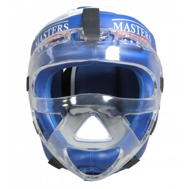 Kask bokserski Masters z maską KSSPU-M (WAKO APPROVED) (kolor Czerwony. Niebieski) w sklepie Wasserman.eu