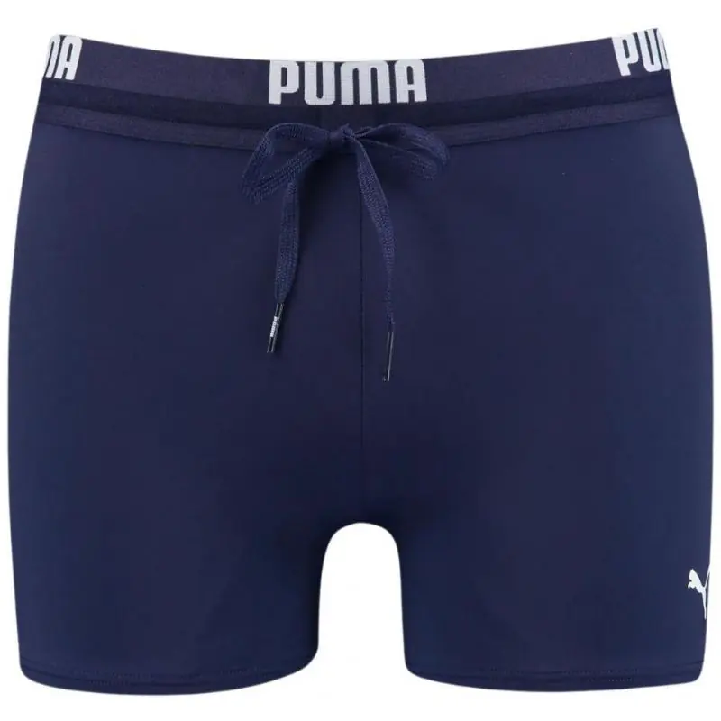 ⁨Spodenki kąpielowe Puma Logo Swim Trunk M 907657 (kolor Granatowy, rozmiar S)⁩ w sklepie Wasserman.eu