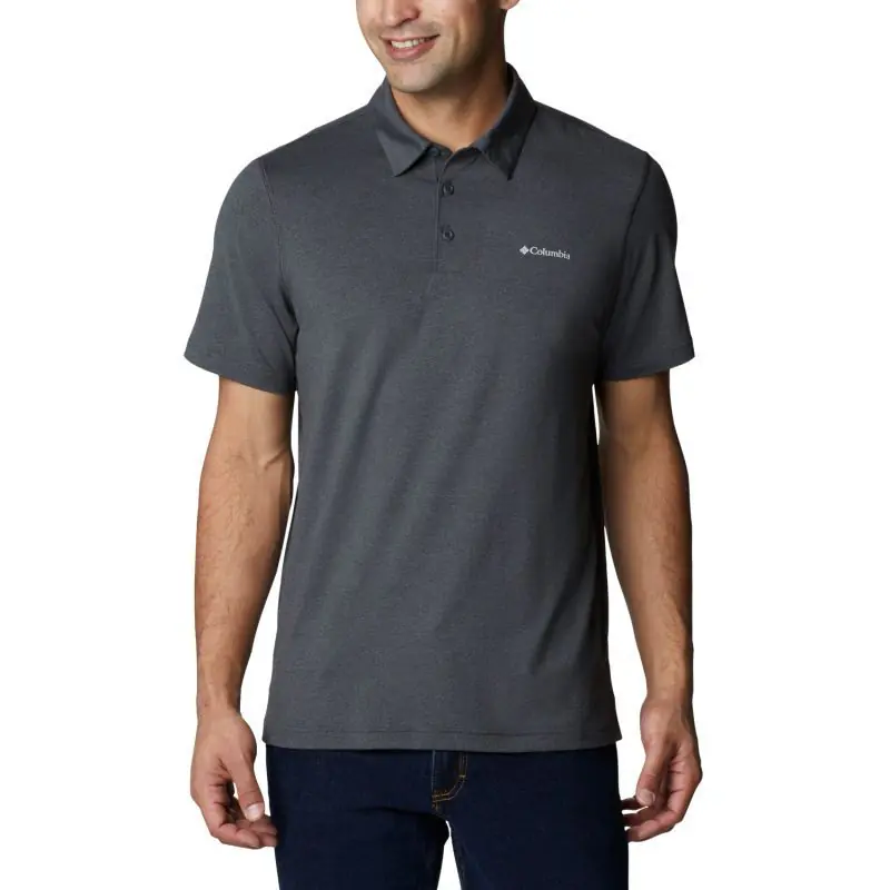 ⁨Koszulka Columbia Tech Trail Polo Shirt M (kolor Szary/Srebrny, rozmiar L)⁩ w sklepie Wasserman.eu