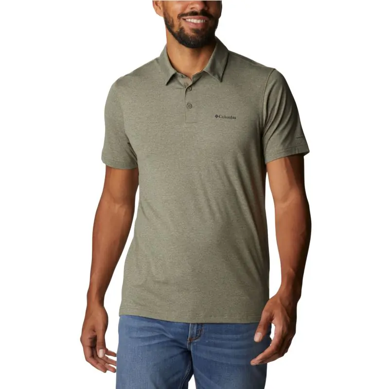 ⁨Koszulka Columbia Tech Trail Polo Shirt M (kolor Zielony, rozmiar M)⁩ w sklepie Wasserman.eu