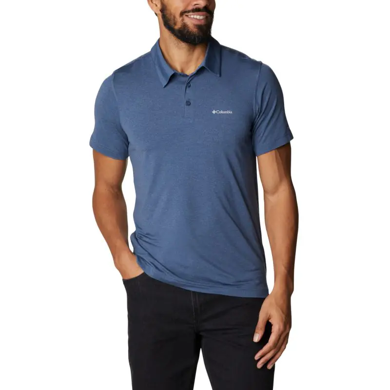 ⁨Koszulka Columbia Tech Trail Polo Shirt M (kolor Niebieski, rozmiar M)⁩ w sklepie Wasserman.eu