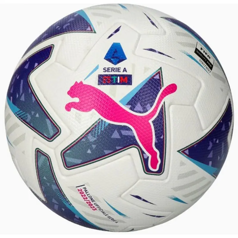 ⁨Piłka Puma Orbita Serie A (FIFA Quality Pro) 083999 (kolor Biały. Niebieski, rozmiar 5)⁩ w sklepie Wasserman.eu