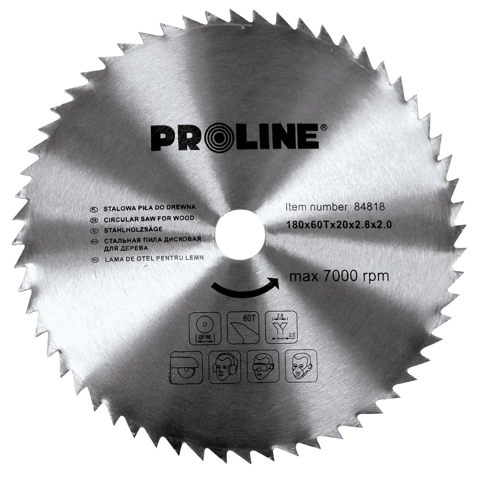 ⁨CIRCULAR SAW FOR WOOD CARBON FREE 200*60T*30 PROLINE⁩ at Wasserman.eu