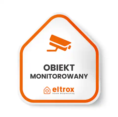 ⁨Tabliczka PCV Obiekt Monitorowany Eltrox⁩ w sklepie Wasserman.eu