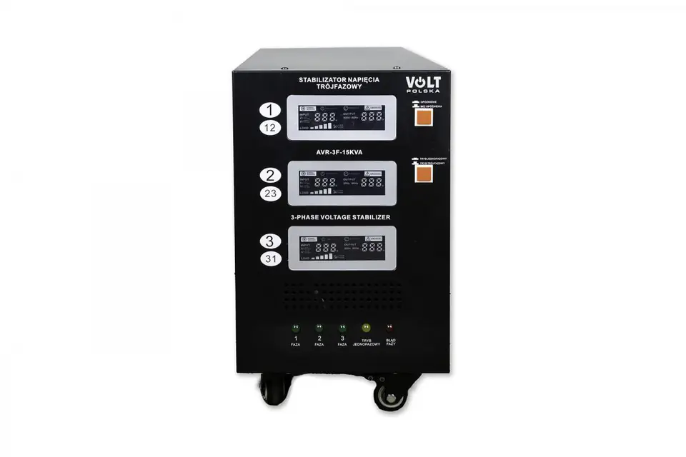 ⁨Stabilizator napięcia trójfazowy Volt Polska AVR PRO 15000 3% SERVO 3-F⁩ w sklepie Wasserman.eu