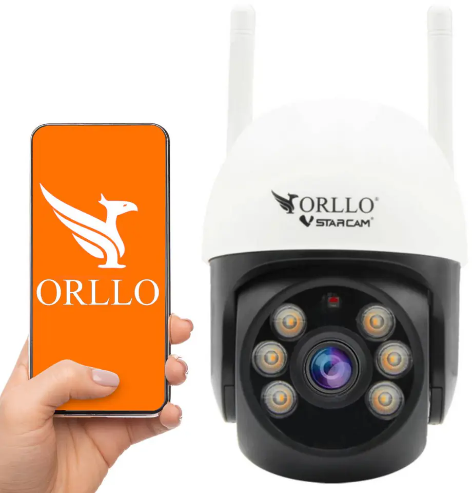 ⁨Kamera IP Orllo obrotowa zewnętrzna WiFi Z16⁩ w sklepie Wasserman.eu