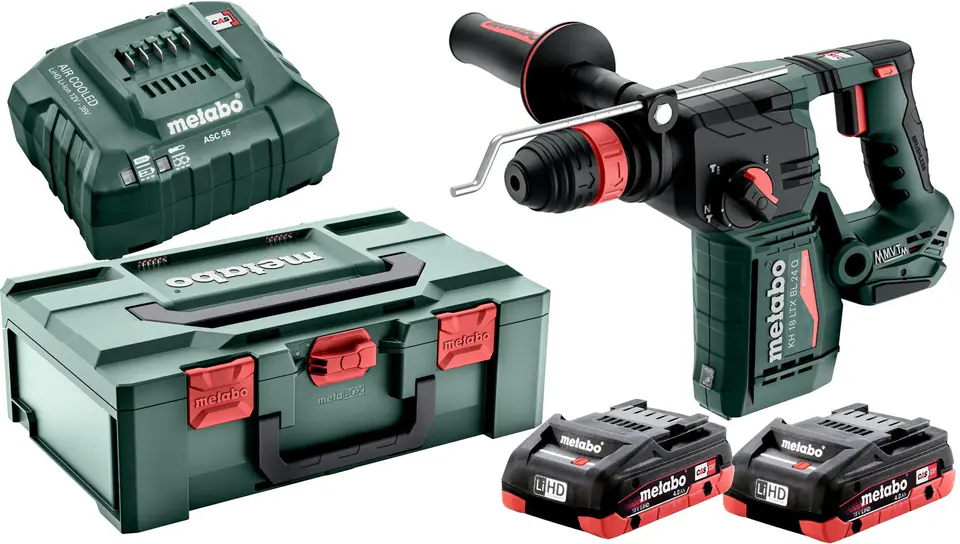 Metabo Młot akumulatorowy KH 18 LTX BL 24 Q 2 x 4Ah Walizka Ładowarka w sklepie Wasserman.eu