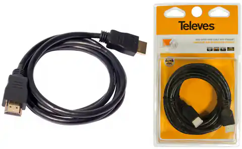 ⁨Kabel HDMI 2.0 Televes ref. 494503 5m 4K⁩ w sklepie Wasserman.eu