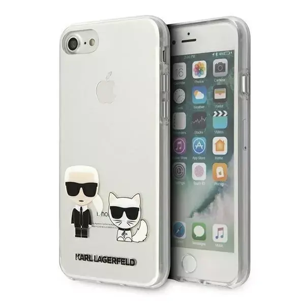 ⁨Karl Lagerfeld KLHCI8CKTR iPhone 7/8/SE 2020/SE 2022 hardcase Transparent Karl & Choupette⁩ at Wasserman.eu