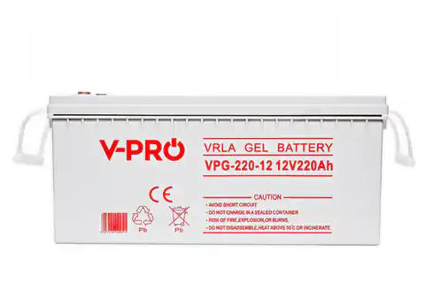 ⁨Akumulator Volt Polska Gel VPRO Solar 12V 220Ah⁩ w sklepie Wasserman.eu