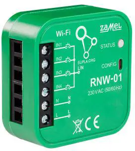 ⁨RNW-01 INTERFEJS 4-WEJŚĆ WI-FI DOPUSZKOWY STEROWNIK ROLET I OŚWIETLENIA⁩ at Wasserman.eu