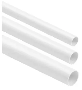 ⁨Rigid, smooth wiring pipe WHITE RL-16 2m (PACK of 25pcs)⁩ at Wasserman.eu