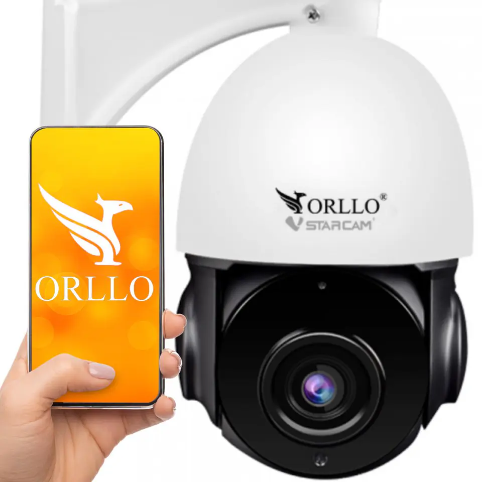 ⁨Kamera Zewnętrzna Obrotowa IP WiFi 4Mpx ZOOM x18 ORLLO Z10⁩ w sklepie Wasserman.eu