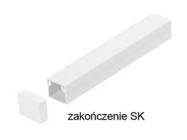 ⁨Osprzęt do listew elektroinstalacyjnych, zakończenie BIAŁY SK 14x14 1szt.⁩ w sklepie Wasserman.eu