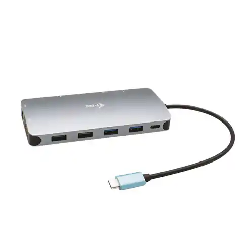 ⁨USB-C Metal Nano Docking Station 3x Display 2x DP 1x HDMI LAN Power Delivery 100W⁩ at Wasserman.eu