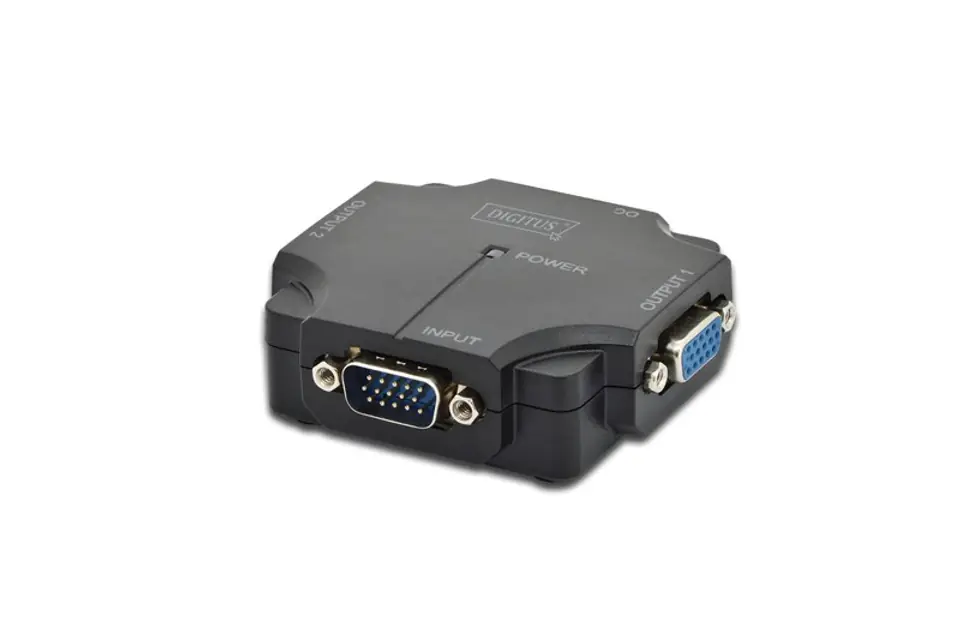 ⁨Mini Rozdzielacz/Splitter VGA 2-portowy, 350MHz 1080p 60Hz FHD⁩ w sklepie Wasserman.eu