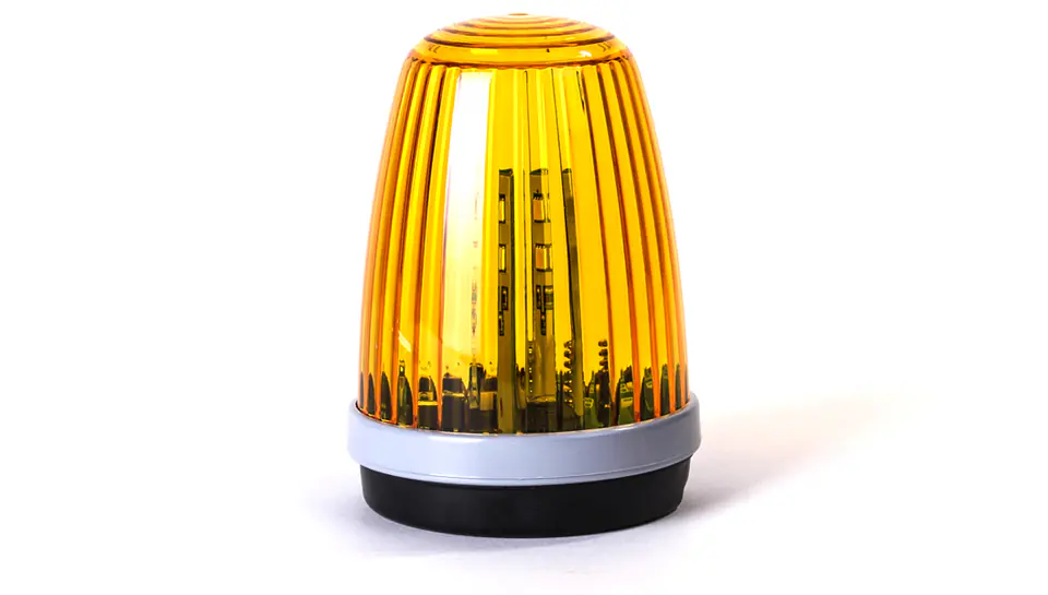 ⁨Lampa LED Proxima KOGUT z wbudowaną anteną 433.92 MHz (12-24V AC/DC lub 230V AC) żółta⁩ w sklepie Wasserman.eu