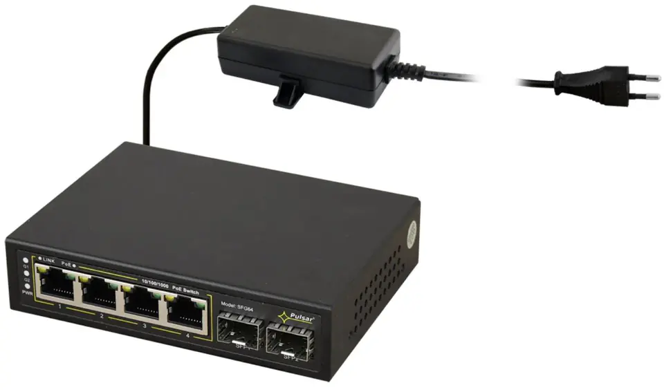 ⁨SWITCH POE 4+2SFP PULSAR SFG64⁩ at Wasserman.eu