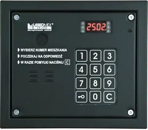 ⁨Laskomex CP-2503R czarna Panel audio z czytnikiem kluczy RFID⁩ w sklepie Wasserman.eu