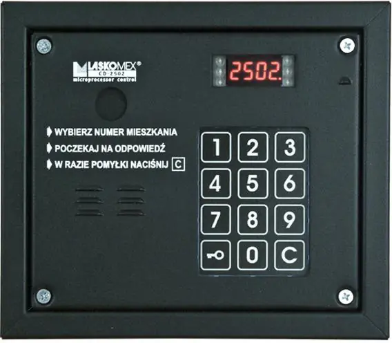 ⁨Laskomex CP-2503R black Audio panel with RFID key reader⁩ at Wasserman.eu