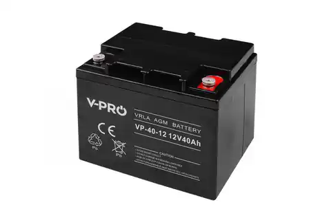 ⁨Akumulator VOLT POLSKA AGM VPRO 12V 40Ah⁩ w sklepie Wasserman.eu