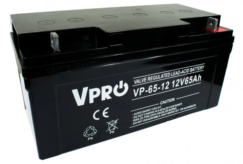 ⁨Akumulator VOLT POLSKA AGM VPRO 12V 65Ah⁩ w sklepie Wasserman.eu