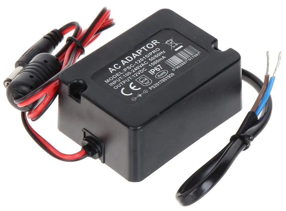 ⁨POWER SUPPLY PSC-12015/PRO 12 V DC 1.5 A⁩ at Wasserman.eu