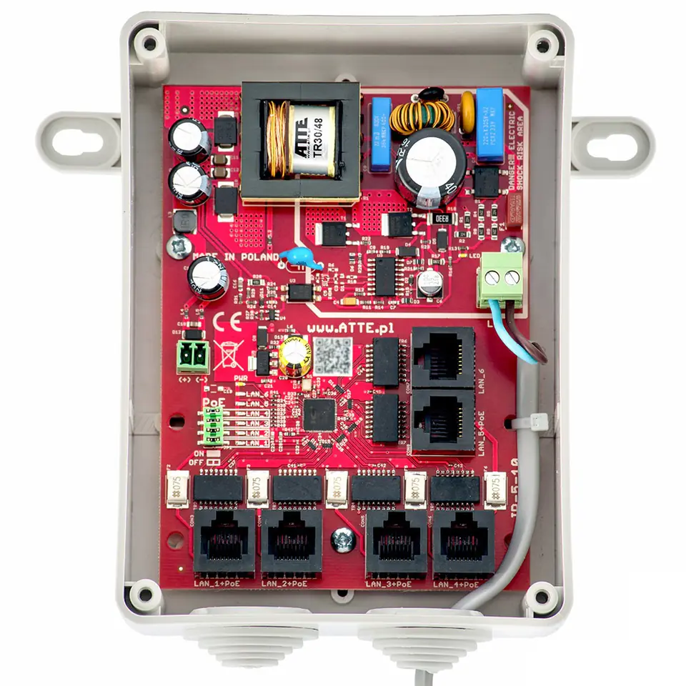 ⁨SWITCH 5-PORTOWY POE ATTE IPB-5-10A-S4⁩ at Wasserman.eu