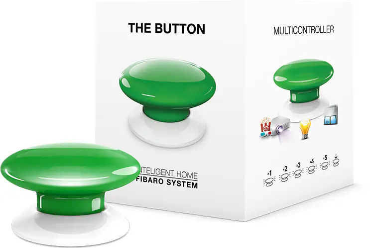 ⁨FIBARO The Button | FGPB-101-5 ZW5 | Zielony⁩ w sklepie Wasserman.eu