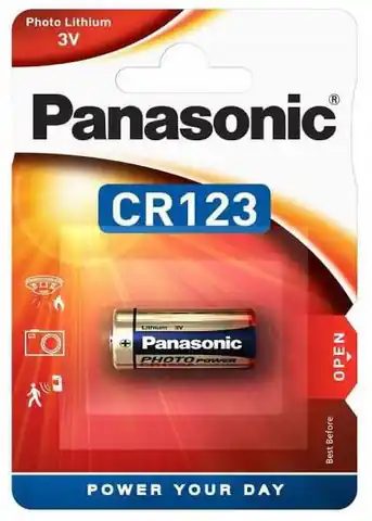 ⁨Bateria CR123A PANASONIC (blister 1 szt.)⁩ w sklepie Wasserman.eu