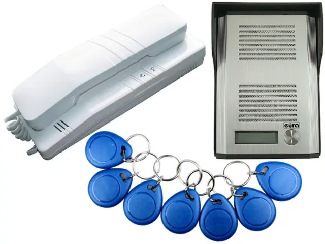 ⁨Domofon EURA ADP-41A3 1-rodzinny z czytnikiem RFID (RL-3203ID)⁩ w sklepie Wasserman.eu
