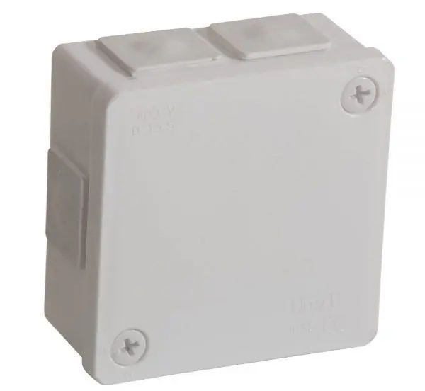 Puszka natynkowa pusta 6 wlotów VIPLAST VP-22 BIAŁA IP55 86x86x40mm 022-01 w sklepie Wasserman.eu