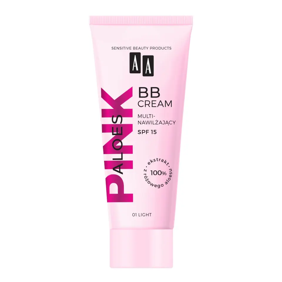 ⁨AA Aloes Pink multinawilżający krem BB 01 Light 30ml⁩ w sklepie Wasserman.eu