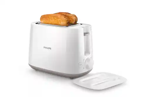 ⁨Philips Daily Collection HD2582/00 toaster 2 slice(s) 830 W White⁩ at Wasserman.eu