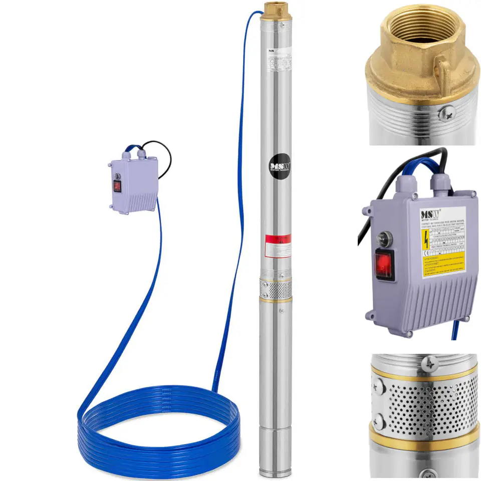 Pompa głębinowa do studni głębinowej STAL 750 W 3800 l/h do 60 m w sklepie Wasserman.eu