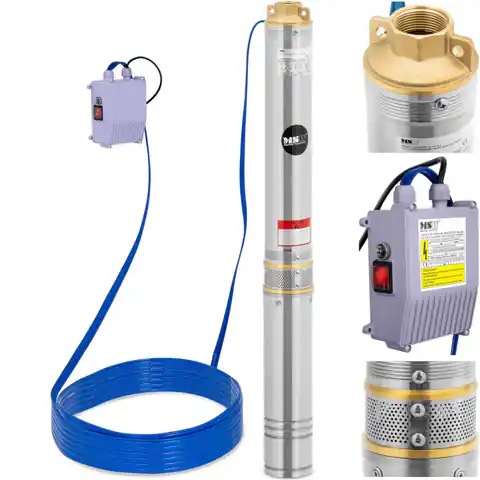⁨Pompa głębinowa do studni głębinowej STAL 1000 W 4000 l/h do 91 m⁩ w sklepie Wasserman.eu
