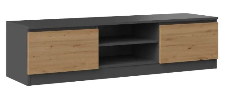 ⁨Topeshop RTV 140 ANTR/ARTIS TV stand/entertainment centre 2 shelves⁩ at Wasserman.eu