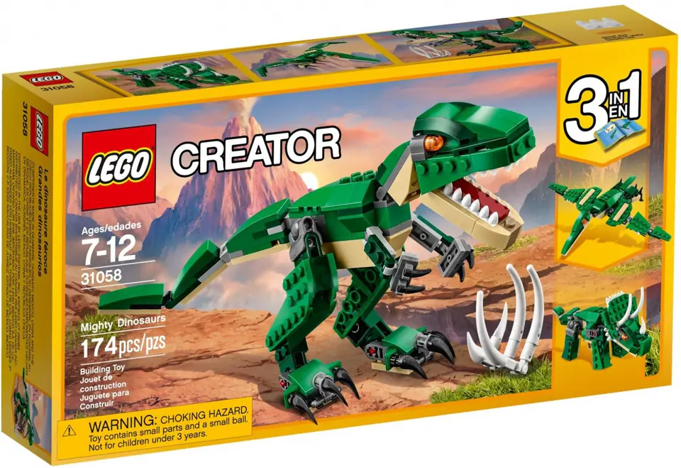 ⁨LEGO Creator 31058 Mighty Dinosaurs⁩ at Wasserman.eu