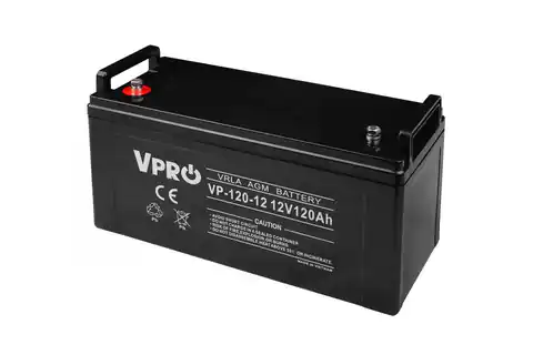 ⁨Akumulator VOLT POLSKA AGM VPRO 12V 120Ah VRLA Bezobsługowy⁩ w sklepie Wasserman.eu