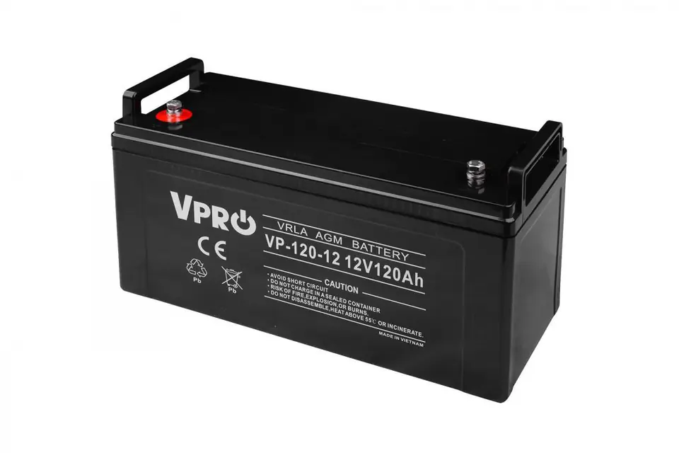 ⁨VOLT POLSKA AGM VPRO 12V 120Ah VRLA Maintenance-free battery⁩ at Wasserman.eu