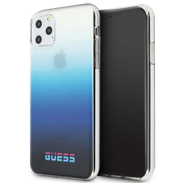 ⁨Guess GUHCN65DGCNA iPhone 11 Pro Max niebieski/gradient blue hard case California⁩ w sklepie Wasserman.eu