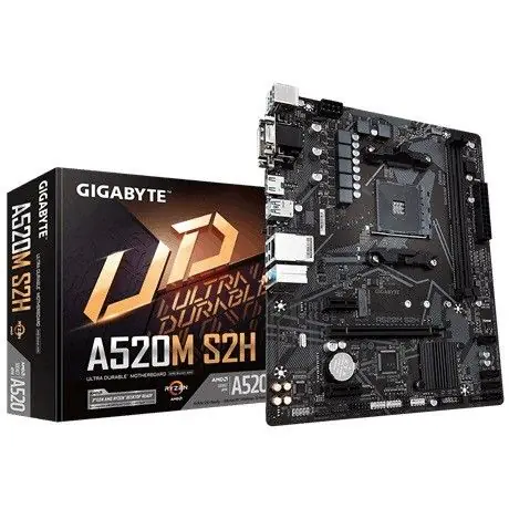 ⁨Motherboard A520M S2H AM4 2DDR4 M.2 HDMI/DVI mATX⁩ at Wasserman.eu