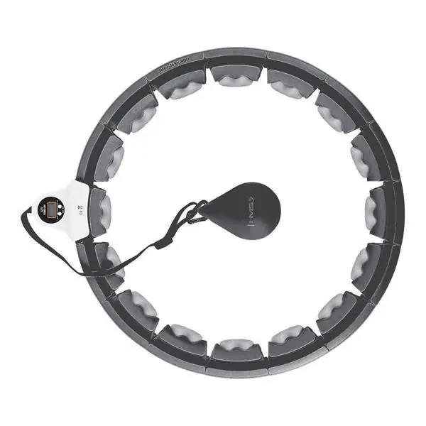 ⁨HHW06 HULA HOP BLACK Z WYPUSTKAMI I OBCIĄŻNIKIEM + LICZNIK HMS⁩ w sklepie Wasserman.eu