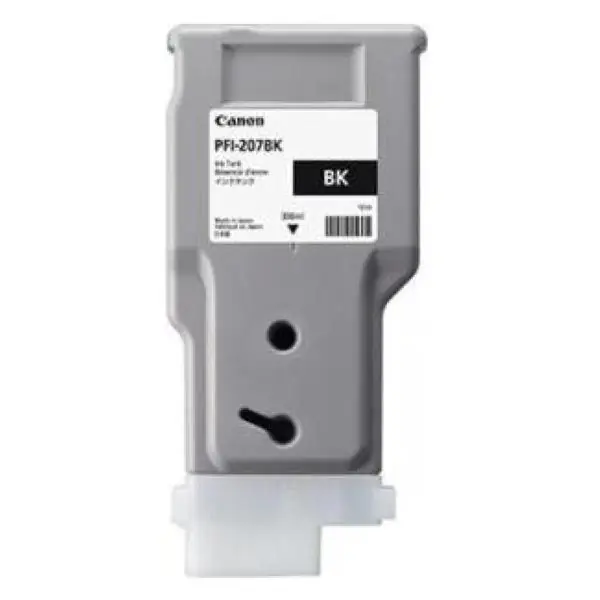 ⁨Canon oryginalny ink / tusz PFI-207  BK, 8789B001, black, 300ml⁩ w sklepie Wasserman.eu