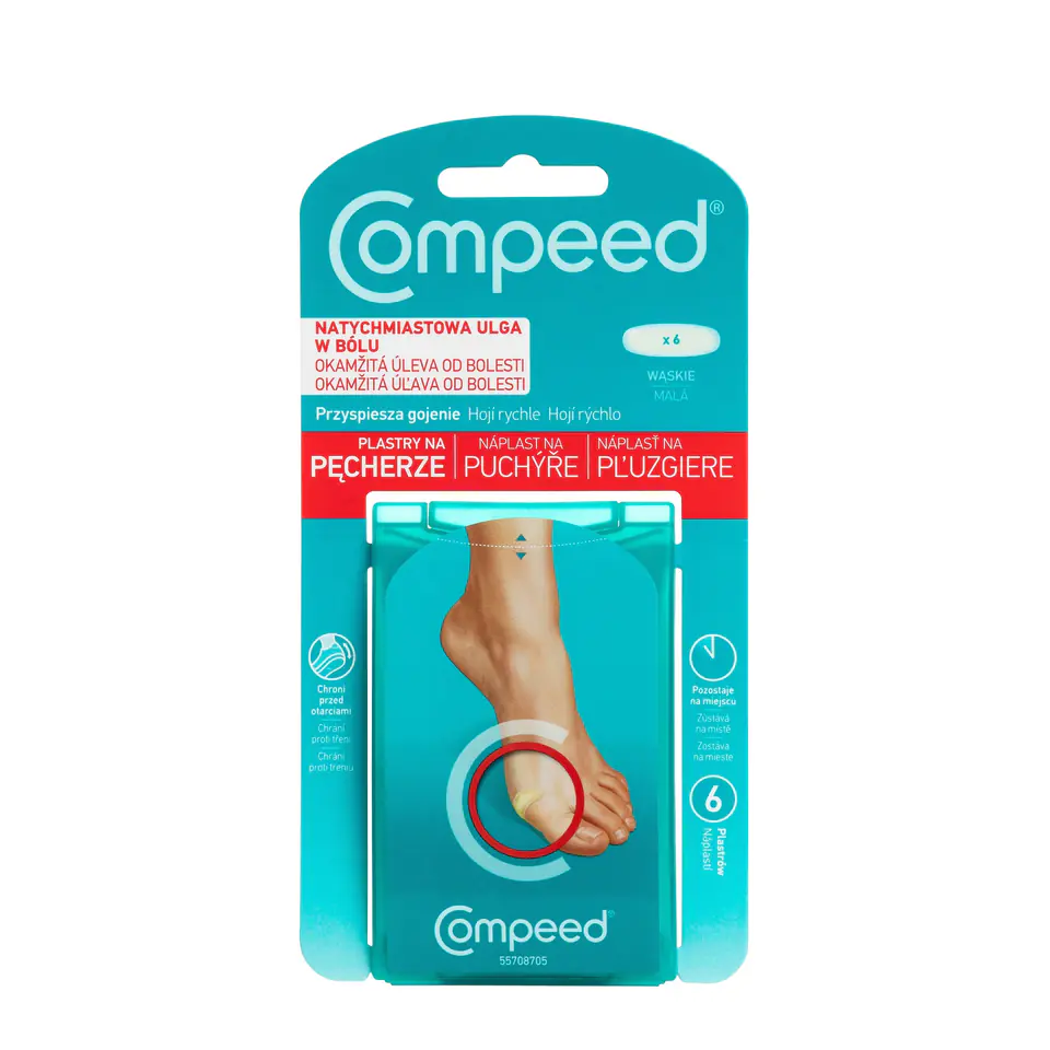 ⁨COMPEED Plastry na pęcherze - wąskie  1op.-6 szt⁩ w sklepie Wasserman.eu